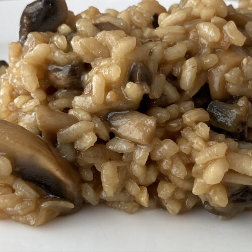 creamy mushroom risotto