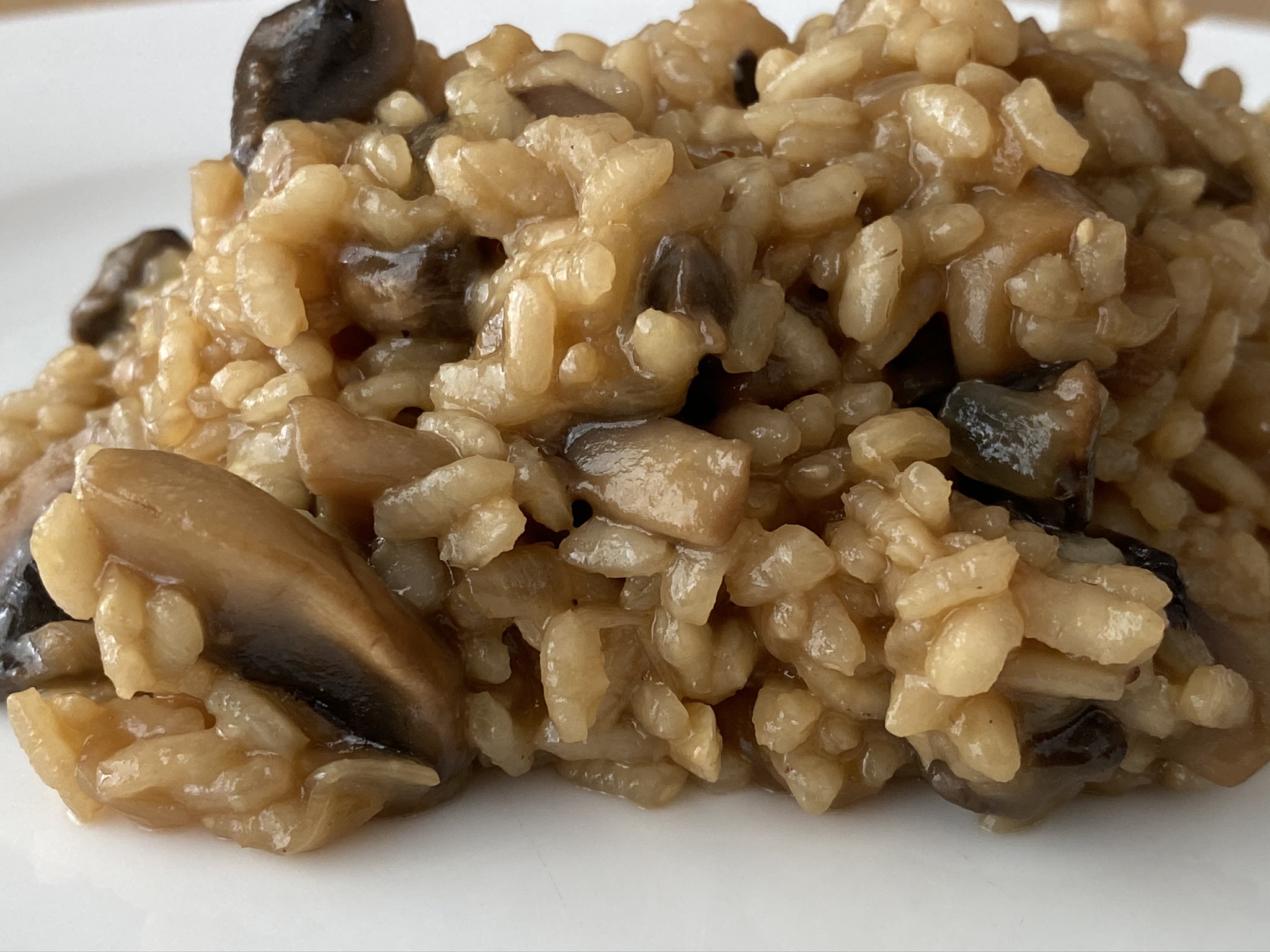 creamy mushroom risotto