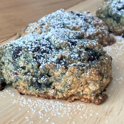 blueberry oat scones