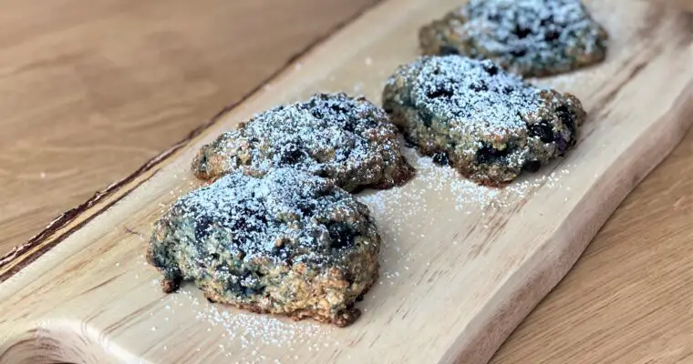 Blueberry Scones with Oats – Low Calorie No Flour
