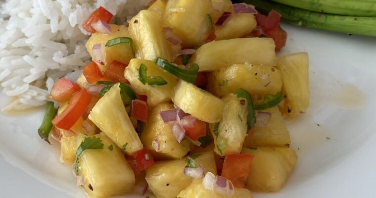 Pineapple Salsa – healthy side dish