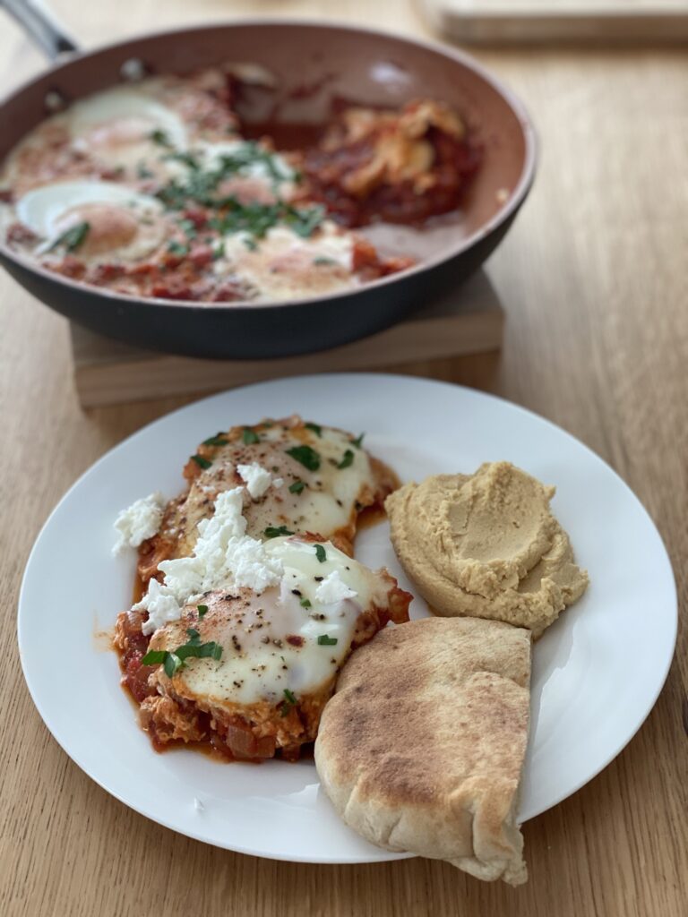 shakshuka with pita