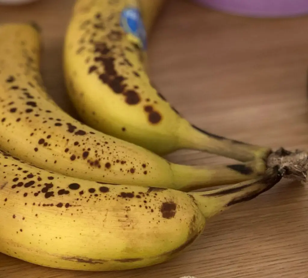 Ripe bananas for banana bread