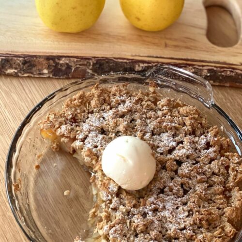 Apple Crumble Low in Sugar