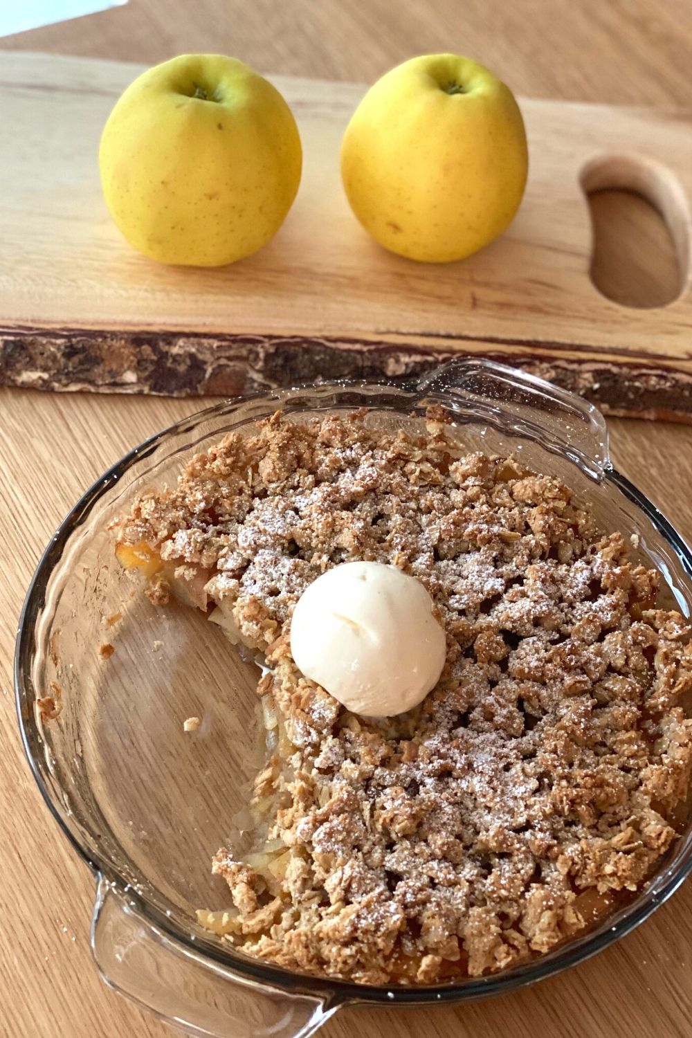 Apple Crumble Low in Sugar