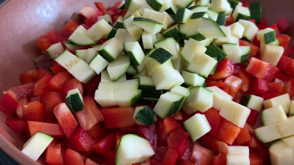 zucchini for high protein omelet