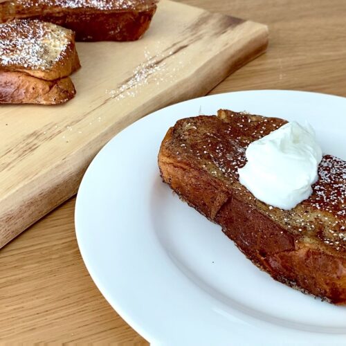 french toast with yogurt