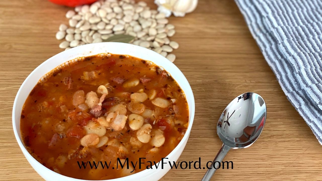 Lima Bean Soup with Sausage