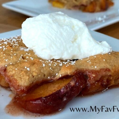 peach cobbler