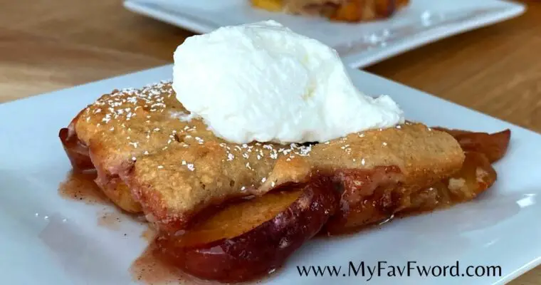 Peach Cobbler with Oatmeal- Low Calorie
