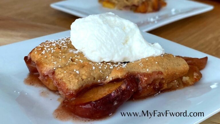 peach cobbler
