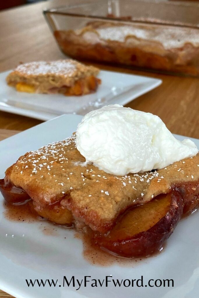 peach cobbler with oats