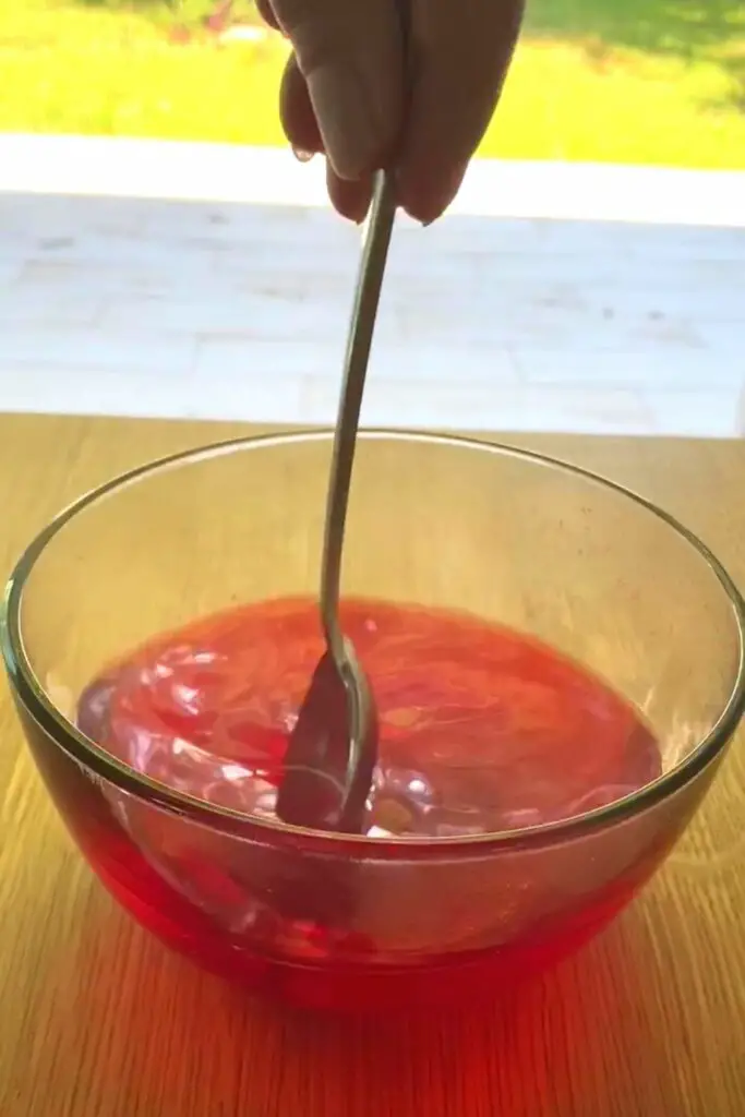 jello with hot water