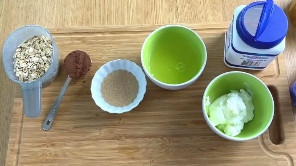 ingredients for chocolate protein pancakes