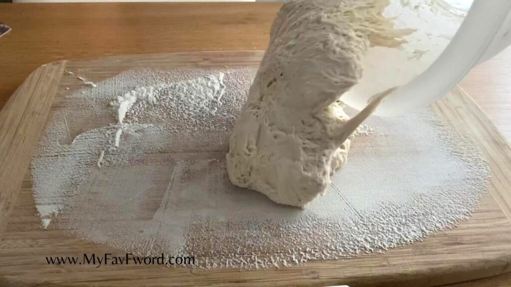 no knead bread dough