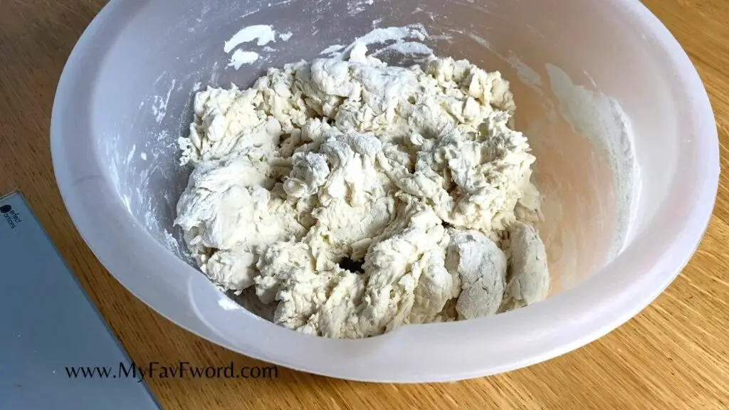 preparing dough