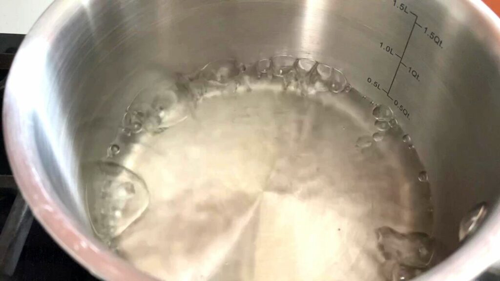 boiling water for oats