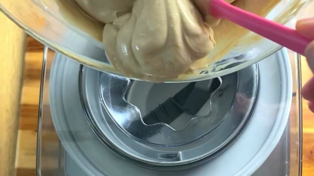 add yogurt to ice cream machine