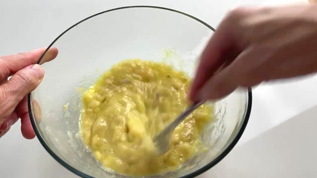 mixing ingredients for brownies