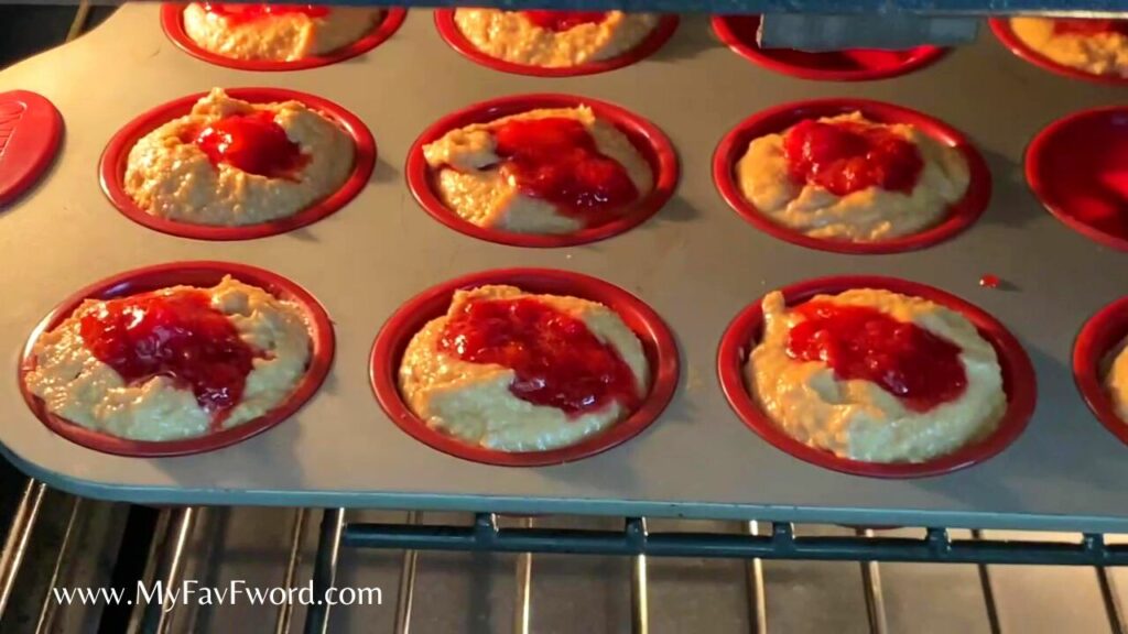 bake strawberry protein muffins