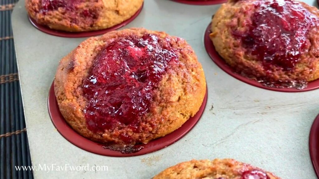 strawberry oat protein muffins