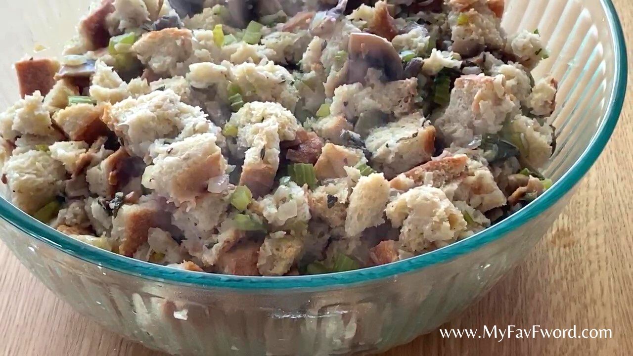 Healthier Bread Stuffing Lower Calorie Option My Favorite F Word