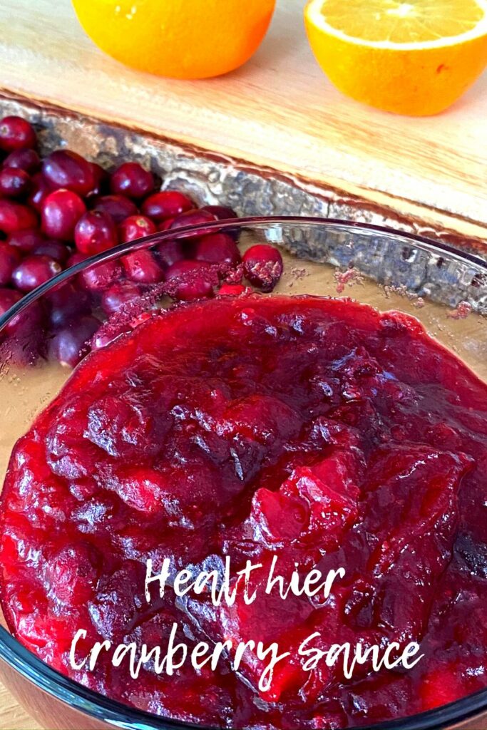 healthier cranberry sauce