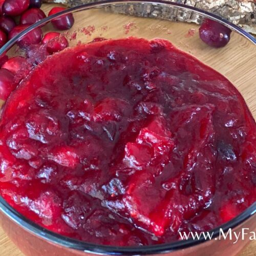 healthier cranberry sauce