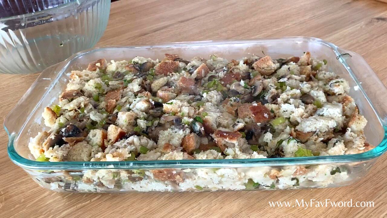 Healthier Bread Stuffing Lower Calorie Option My Favorite F Word