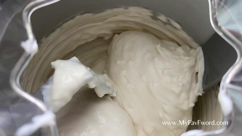 churning healthy homemade ice cream