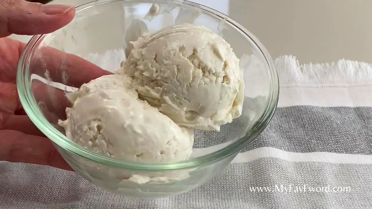 Healthy Coconut Homemade Ice Cream