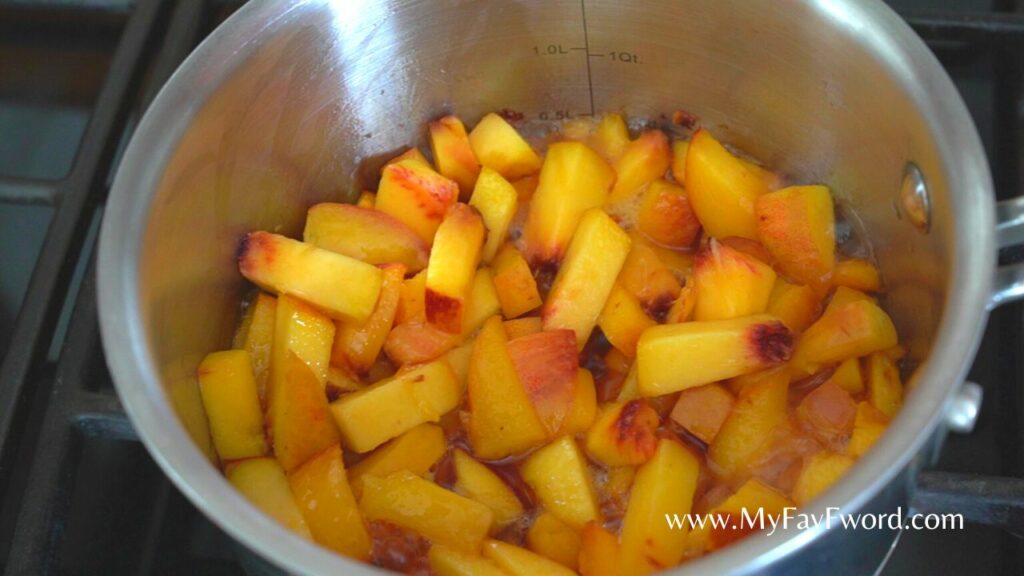 peaches for healthy peach crisp