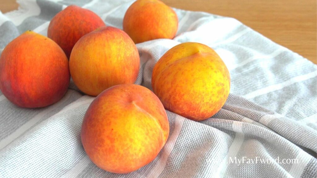 fresh peaches