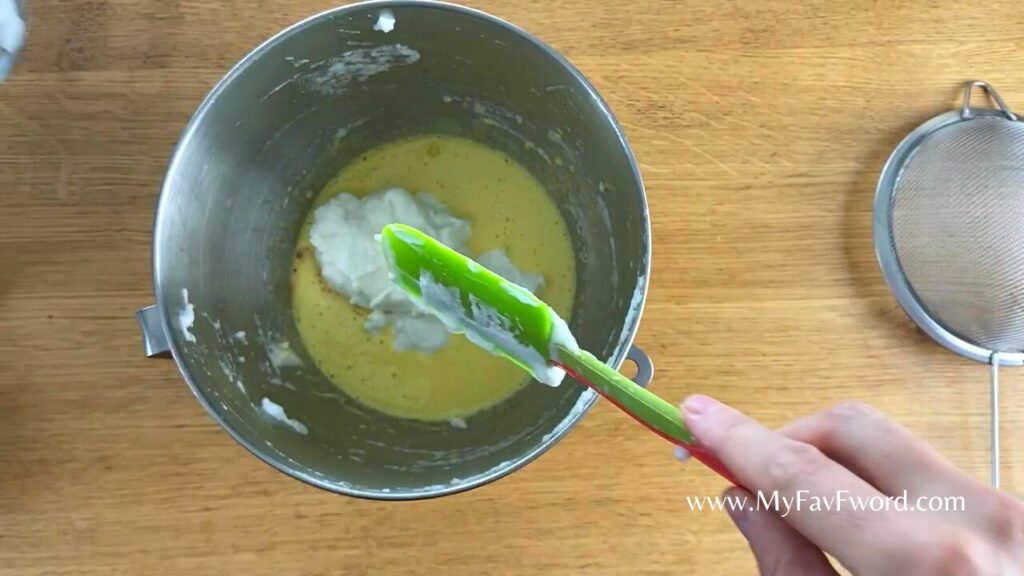 add yogurt to eggs