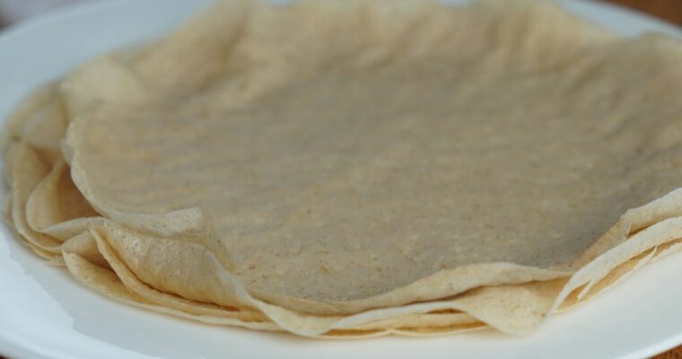 healthy oat crepes