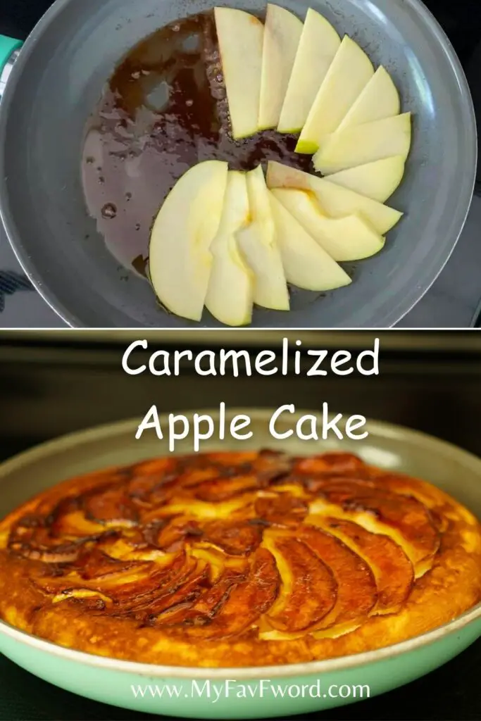 caramelized protein apple cake