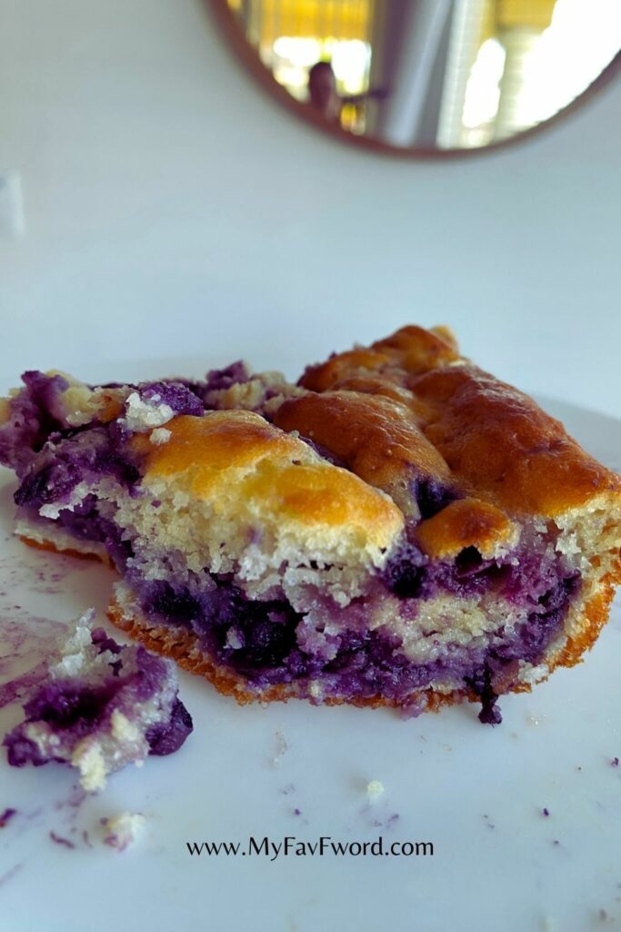 healthy blueberry cake