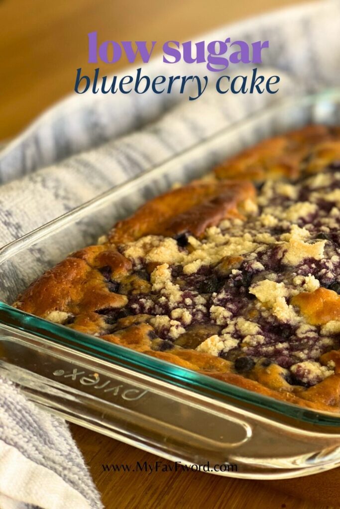 low sugar blueberry cake
