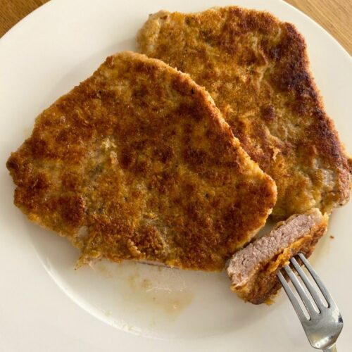 healthy fried pork loin