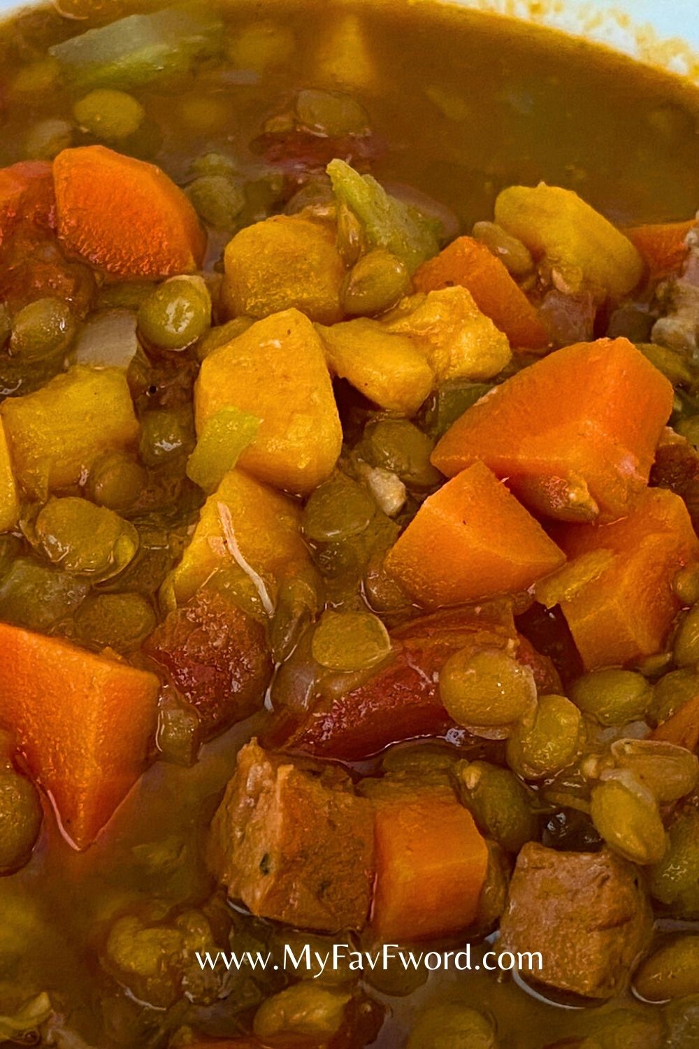 high protein lentil soup