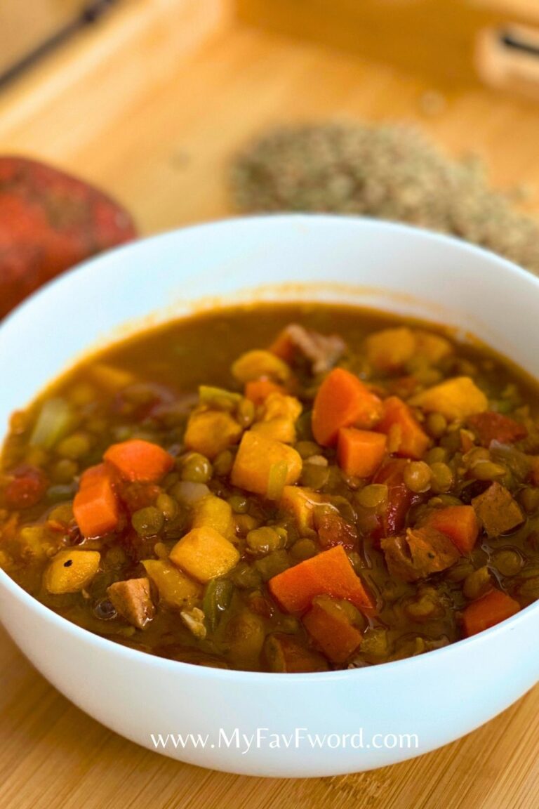 high protein lentil soup