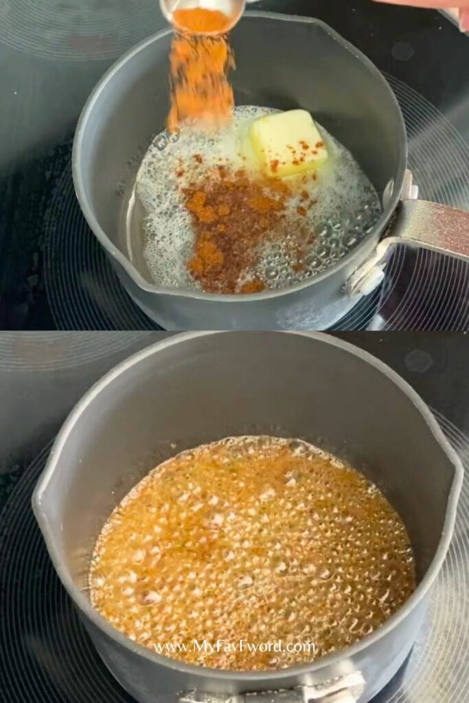 spicy butter drizzle