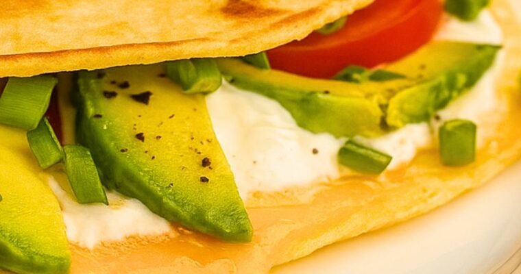 high protein breakfast quesadilla
