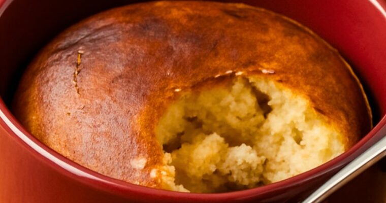 high protein banana oat mugcake
