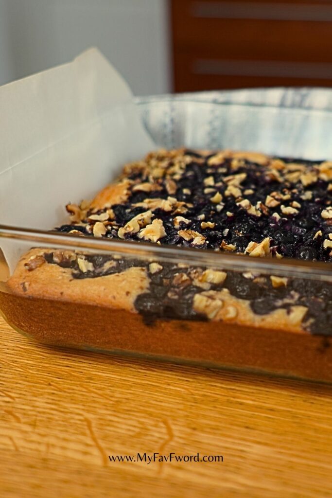 healthy blueberry cake