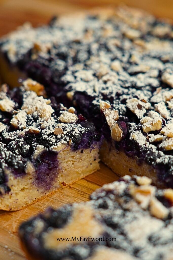 healthy blueberry breakfast cake